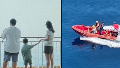 Horrifying moment tourist captures cruise passenger falling to death from top deck