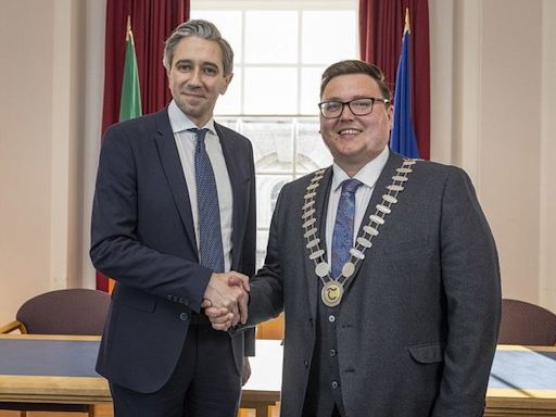 Taoiseach Simon Harris meets Tipperary County Council cathaoirleach