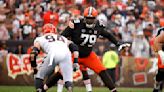 Extra-large Browns rookie Dawand Jones set for colossal MNF matchup against Steelers star T.J. Watt