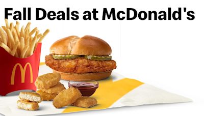 McDonald's fall deals include extended $5 meal, 50 cent double cheeseburger and more