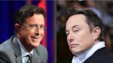 Stephen Colbert consoles Elon Musk after he loses $100bn: ‘You’re not alone in these tough economic times!’