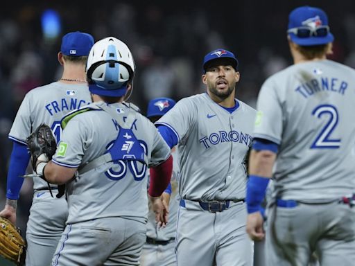 Clement homers, drives in 4 to lead Blue Jays past Giants 10-6