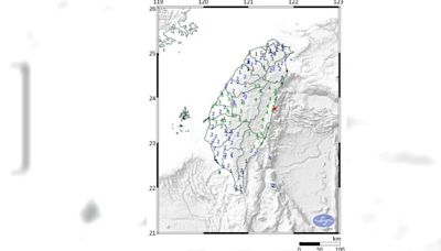 10分鐘連4震 花蓮外海規模5.9地震「最大震度4級」