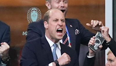 Prince William Goes Nuts Watching England Beat Switzerland in UEFA European Championship