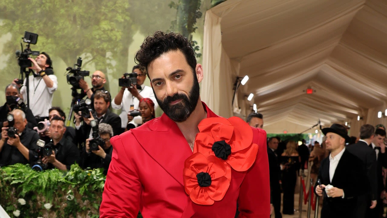 “Transgressive, Smart, and Really Fresh”—Morgan Spector on His Willy Chavarria Met Gala Red Carpet Look