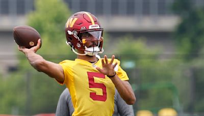 Jayden Daniels Watch: How Commanders QB fared on Day 1 of training camp