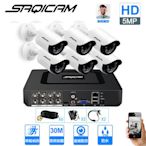 Saqicam 8路監視器 AHD 5MP錄影主機DVR 實時人臉識別 1944P*6監控攝影機 監控DVR主機套餐