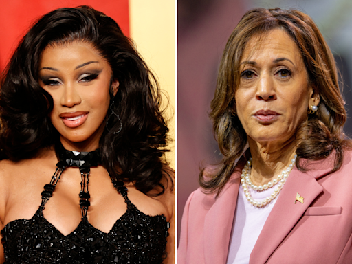 Cardi B defends Kamala Harris against criticism over Vice President’s dating history