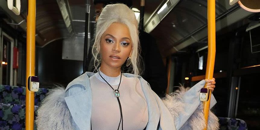 Beyoncé Looks Like a Southern Beauty Queen in the Coolest Icy-Blue Fit