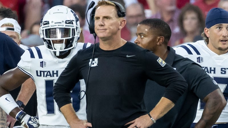 Utah State to fire football coach Blake Anderson and deputy athletic director Jerry Bovee