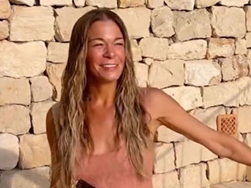 LeAnn Rimes lounges in tiny bikini in rare videos with husband Eddie Cibrian