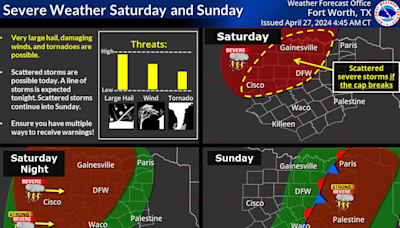 6 tornadoes hit North Texas on Friday; more storms, flooding to come Saturday: NWS