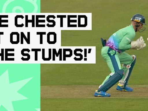 The Hundred 'He's chested it onto the stumps!' Billings removes Patel