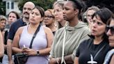 Mamaroneck mother and son struck and killed by school bus remembered at vigil