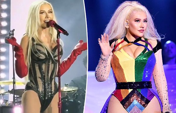 Christina Aguilera sparks Ozempic rumors as she flaunts weight loss during Mexico concert: ‘She’s so tiny’