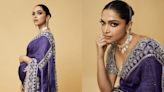 "Baby wants to party": Deepika Padukone cradles baby bump, bedazzles in Rs 1.40 lakh purple saree at Anant – Radhika sangeet