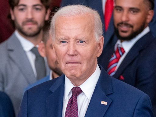 Moment bumbling Biden asks 'what am I doing?' while meeting Texas Rangers