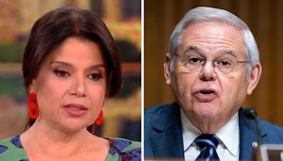 Ana Navarro suggests Bob Menendez's wife is the cause of his legal woes on 'The View': "Gold bars for a gold digger"