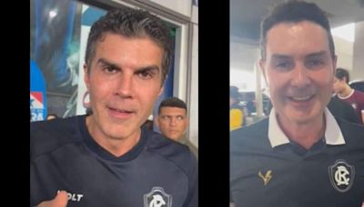 Helder Barbalho e Jader Filho acompanham possível 'jogo do acesso' do Remo no Mangueirão