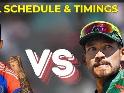 India vs Bangladesh T20 series full schedule, venues, timings, streaming