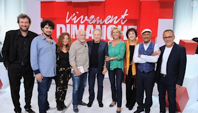 Vivement dimanche : Francis Perrin avec sa femme Gersende et leur fils Louis pour le grand retour de Michel Drucker