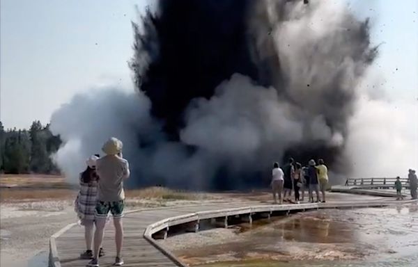 Hydrothermal Explosion at Yellowstone Damages Boardwalk, Sends Visitors Running: 'Unbelievable'