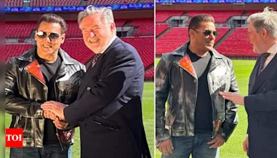 ...Barry Gardiner extends a warm greeting to Salman Khan at Wembley Stadium; says, 'Tiger is alive and is in London' | Hindi Movie News - Times of India