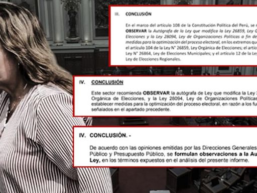 Dina Boluarte de espaldas al trabajo técnico de los ministerios