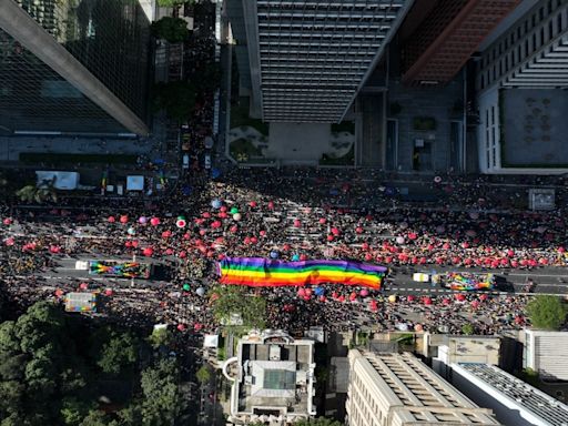 Brazil's gay pride parade claims national symbols