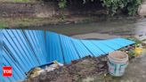 Temporary tin structures installed along Nagpur river collapse | Nagpur News - Times of India