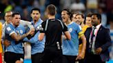 FIFA公布對烏拉圭的懲處，希門內斯和穆斯萊拉禁賽4場，卡瓦尼、戈丁各遭禁賽1場。