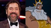 Javier Bardem says he was relieved that he didn't have to be shirtless while playing King Triton in 'The Little Mermaid': 'I'm not Dwayne Johnson. I'm not Brad Pitt.'
