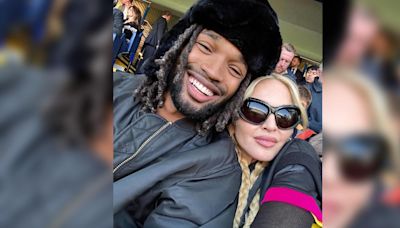 Madonna, 66, Looks Loved Up With Rumored Boyfriend Akeem Morris, 28, During Soccer Game Date in London: Photos