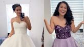 Bride cuts and dyes her wedding dress to wear to Taylor Swift’s Eras Tour