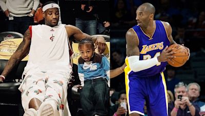 4 Y/O Bronny James Marveling at LeBron James Playing Against Kobe Bryant Resurfaces Post Lakers Draft