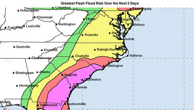 Heavy rain from Debby expected to begin in Savannah area Monday; 10-20 inches possible