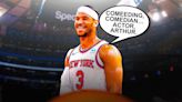 Knicks' Josh Hart hilariously buckles under pressure before NBA Playoffs with podcast fail