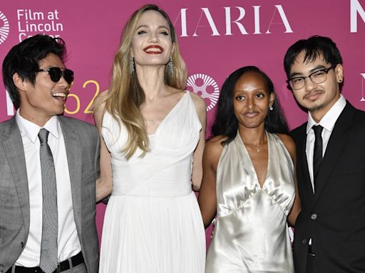 Angelina Jolie brilla en el Festival de Cine de Nueva York junto a sus hijos