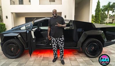 Shaquille O’Neal Rolls Hard In His Customized Cybertruck