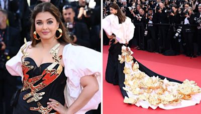 Aishwarya Rai Bachchan walks the red carpet at Cannes, slays in Black and gold, see pics