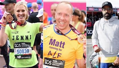 London Marathon 2024: Celebrities and Matt Hancock all smiles after epic challenge