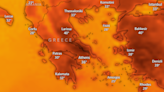 map shows US tourist destinations sweltering in heatwave as Acropolis shuts