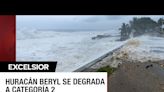 El mar se aleja de la costa en playa de Mahahual previó al impacto del huracán Beryl