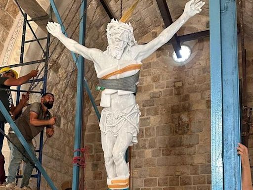 El Cristo Conciliador del escultor cordobés Marco Augusto Dueñas llega al Líbano