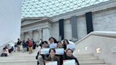 反國會濫權 在英台灣人大英博物館前舉牌表不滿