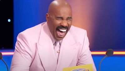 'Family Feud': Steve Harvey Cracks Up Over Contestant's Shocking 'Wife' Answer