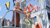 Board a British Navy vessel at Cowes Week ‘Royal Navy Day’ on Thursday