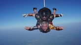 Local superintendent goes skydiving to encourage students to try new things