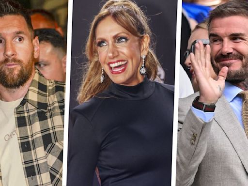 Así fue cómo Lili Estefan empezó la noche con Leo Messi y la terminó con David Beckham