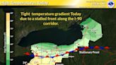 Temperatures differ a lot today in parts of Western New York. What's the cause?